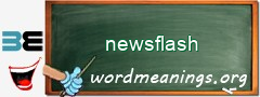 WordMeaning blackboard for newsflash